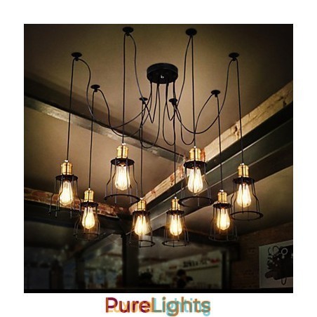 Designer Touch Decorative Country Designers Painting Metal Chandelier