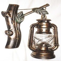 Designer Touch Decorative Rustic Lodge Painting Feature for Mini Style Uplight Wall Sconces Wall Light