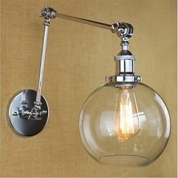 Designer Touch Decorative Country Retro Electroplated Feature for Mini Style Eye Protection Ambient Light Swing Arm