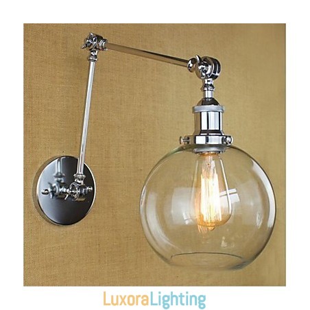 Designer Touch Decorative Country Retro Electroplated Feature for Mini Style Eye Protection Ambient Light Swing Arm