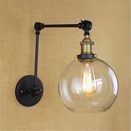 Designer Touch Decorative Country Retro Electroplated Feature for Mini Style Eye Protection Ambient Light Swing Arm
