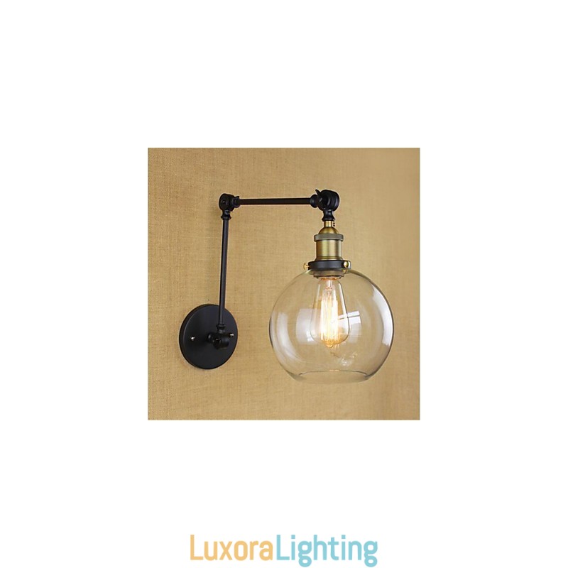 Designer Touch Decorative Country Retro Electroplated Feature for Mini Style Eye Protection Ambient Light Swing Arm