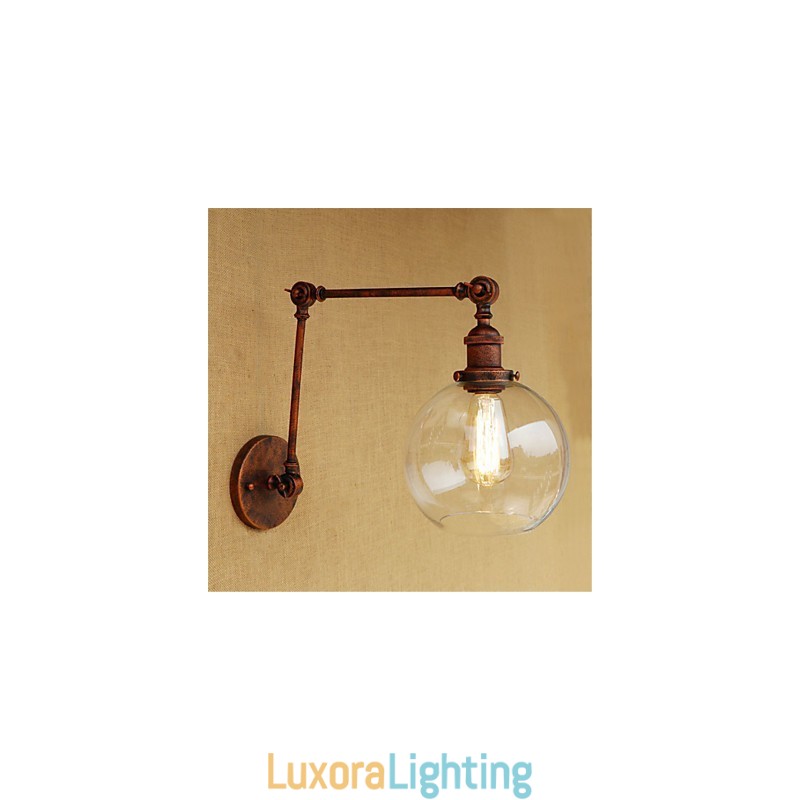 Designer Touch Decorative Country Retro Electroplated Feature for Mini Style Eye Protection Ambient Light Swing Arm