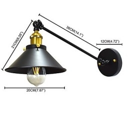 Designer Touch Decorative Buzz Wall Iron Wall Lamp Dumb Black Lightsaber Lamp On Wall