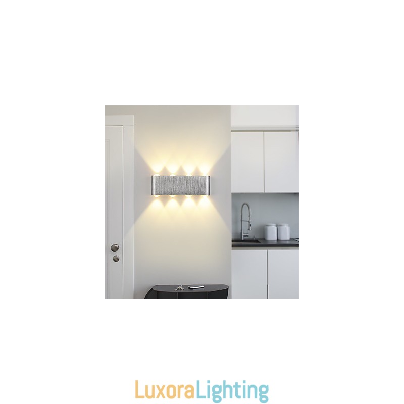 Designer Touch Decorative Modern Light Aluminum Flush Mount Wall Lamp Integrated