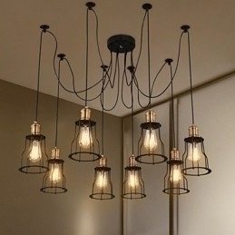 Designer Touch Decorative Country Designers Painting Metal Chandelier