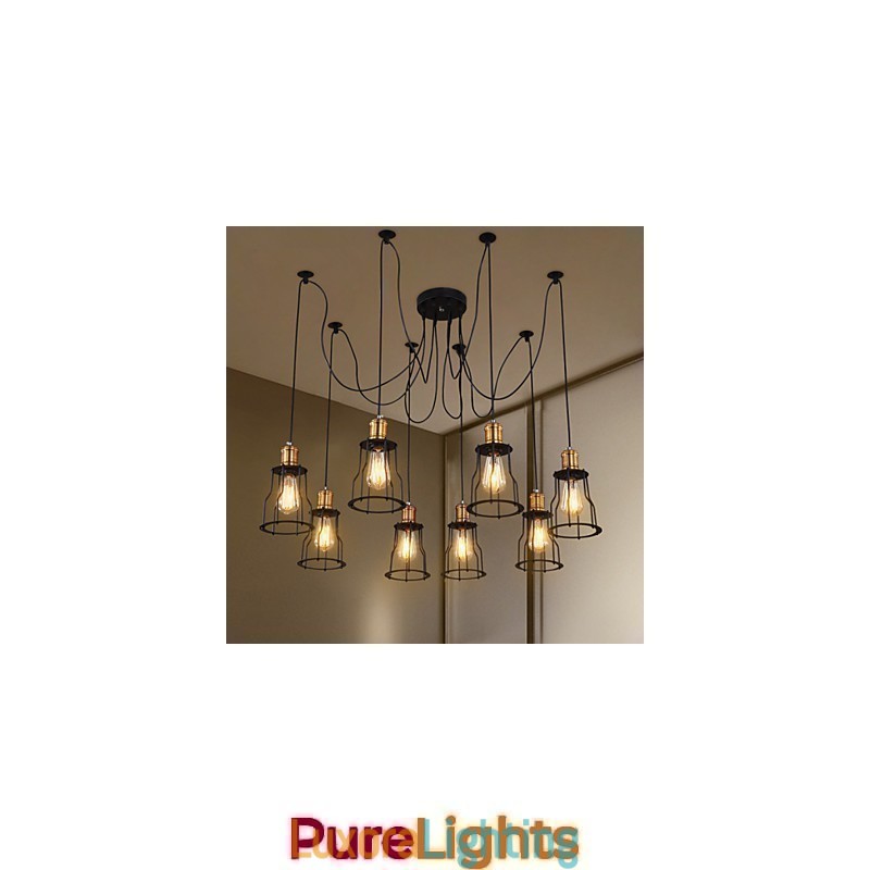 Designer Touch Decorative Country Designers Painting Metal Chandelier