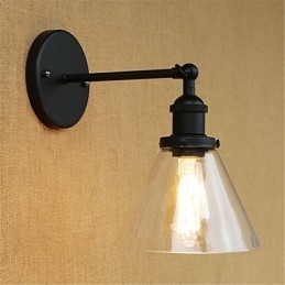 Designer Touch Decorative Country Retro Electroplated Feature for Mini Style Eye Protection Ambient Light Wall Sconces