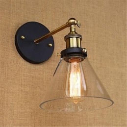 Designer Touch Decorative Country Retro Electroplated Feature for Mini Style Eye Protection Ambient Light Wall Sconces