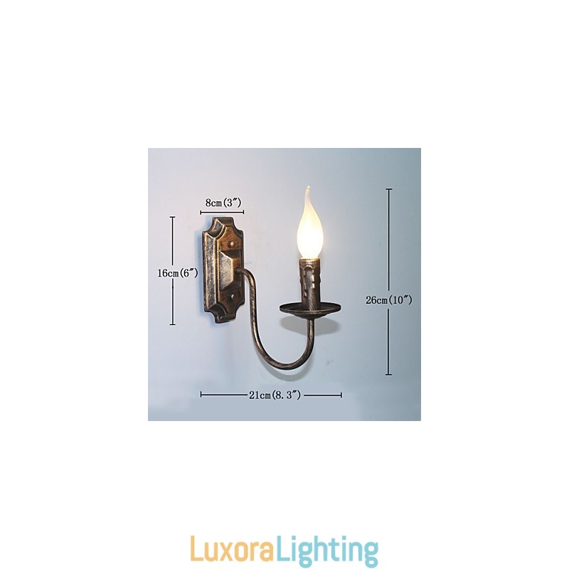 Designer Touch Decorative Antique Wall Lamp Candle Shape Simple Corridor Balcony Lamp Wall Lamp