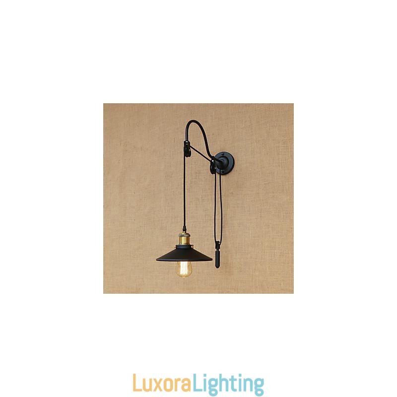 Designer Touch Decorative Country Retro Painting Feature for Adjustable lift Ambient Light Wall Sconces Wall Light