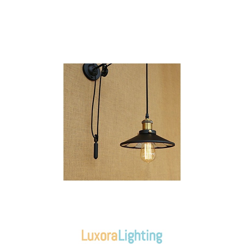 Designer Touch Decorative Country Retro Painting Feature for Adjustable lift Ambient Light Wall Sconces Wall Light