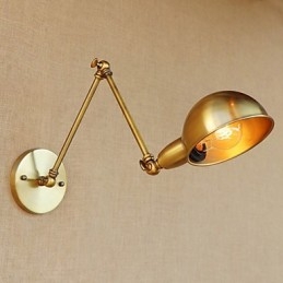 Designer Touch Decorative Modern Contemporary Retro Electroplated Feature for Swing Arm Eye Protection Ambient Light