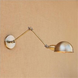 Designer Touch Decorative Modern Contemporary Retro Electroplated Feature for Swing Arm Eye Protection Ambient Light