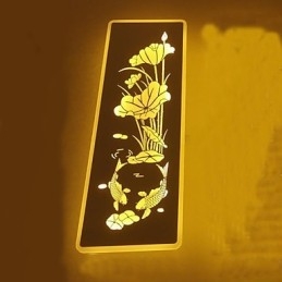 Designer Touch Decorative Integrated Modern Contemporary Modern Comtemporary Painting Feature for Ambient Light Wall Sconces