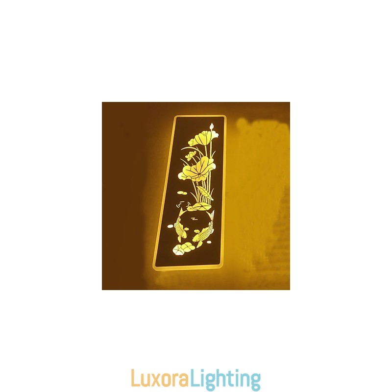 Designer Touch Decorative Integrated Modern Contemporary Modern Comtemporary Painting Feature for Ambient Light Wall Sconces