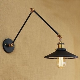 Designer Touch Decorative Rustic Lodge Country Retro Electroplated Feature for Mini Style Swing Arm Ambient Light