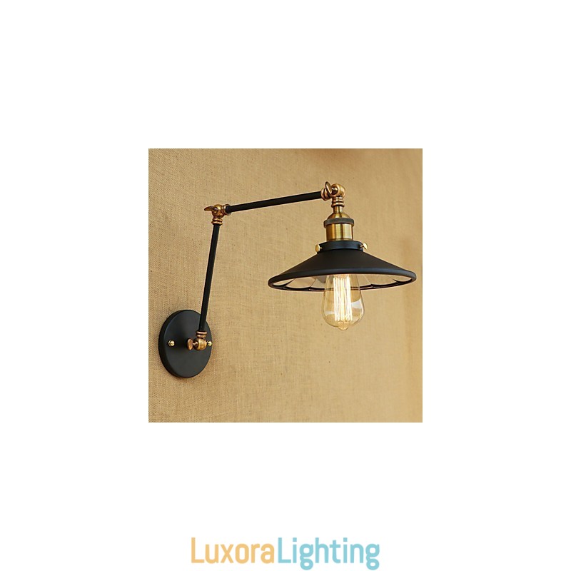 Designer Touch Decorative Rustic Lodge Country Retro Electroplated Feature for Mini Style Swing Arm Ambient Light