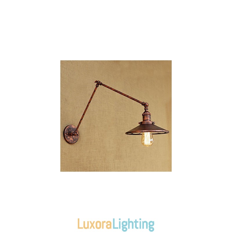 Designer Touch Decorative Rustic Lodge Country Retro Electroplated Feature for Mini Style Swing Arm Ambient Light