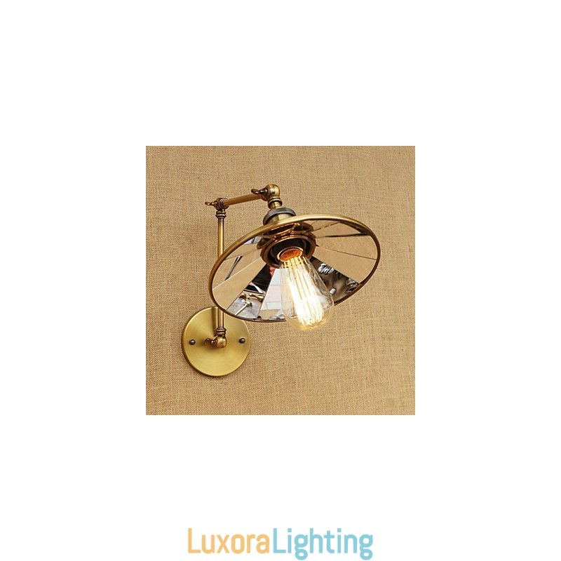 Designer Touch Decorative Rustic Lodge Country Retro Electroplated Feature for Mini Style Swing Arm Ambient Light