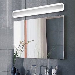 Designer Touch Decorative Integrated Modern Contemporary Chrome Feature for Ambient Light Bathroom Lighting Wall Light