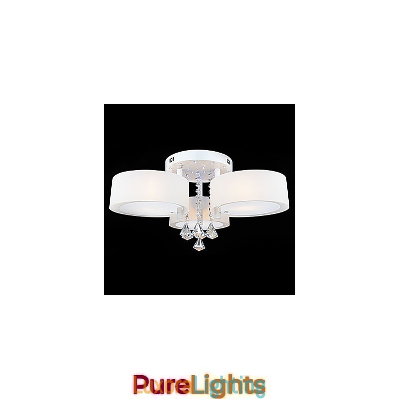 Designer Touch Decorative Modern Contemporary Crystal Painting Metal Flush Mount