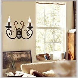 Designer Touch Decorative New Retro Attic American Style Retro Wall Lamp Bedroom Lamp Wall Lamp Candle Lamp