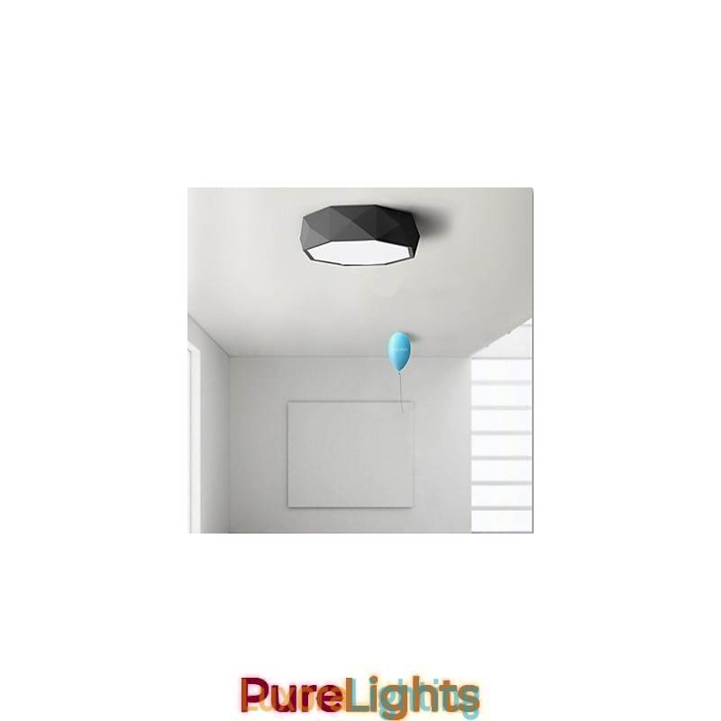 Designer Touch Decorative Geometric Ceiling Lamps White Light Concise Modern