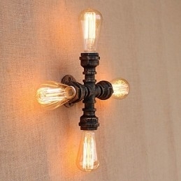 Designer Touch Decorative Country Retro Painting Feature for Mini Style Swing Arm Included Ambient Light Wall