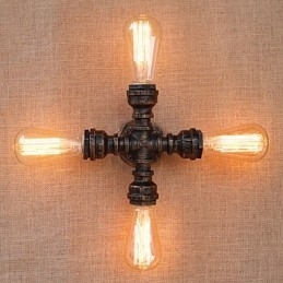 Designer Touch Decorative Country Retro Painting Feature for Mini Style Swing Arm Included Ambient Light Wall