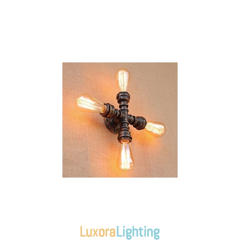 Designer Touch Decorative Country Retro Painting Feature for Mini Style Swing Arm Included Ambient Light Wall