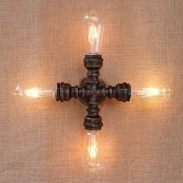 Designer Touch Decorative Country Retro Painting Feature for Mini Style Swing Arm Included Ambient Light Wall