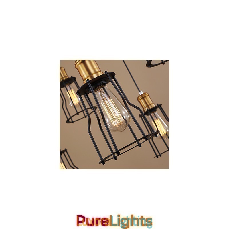 Designer Touch Decorative Country Designers Painting Metal Chandelier