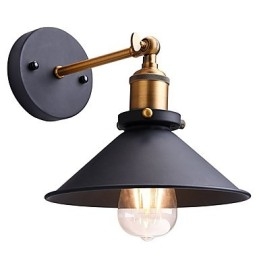Designer Touch Decorative 2 pcs Metal Wall Sconces Industrial Wall Light Vintage Edison Simplicity Lamp for Cafe Club Bar Lighting