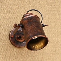 Designer Touch Decorative Painted Steel Wall Lamp Dumb Black American Coffee Decoration Retro Wall Light Lightsaber Lamp On Wall