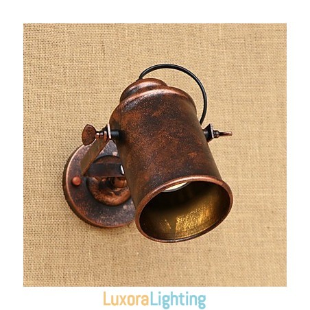 Designer Touch Decorative Painted Steel Wall Lamp Dumb Black American Coffee Decoration Retro Wall Light Lightsaber Lamp On Wall