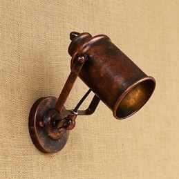 Designer Touch Decorative Painted Steel Wall Lamp Dumb Black American Coffee Decoration Retro Wall Light Lightsaber Lamp On Wall