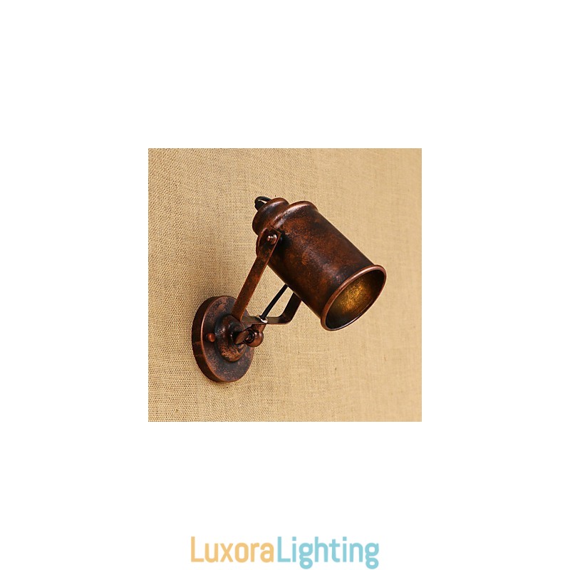 Designer Touch Decorative Painted Steel Wall Lamp Dumb Black American Coffee Decoration Retro Wall Light Lightsaber Lamp On Wall