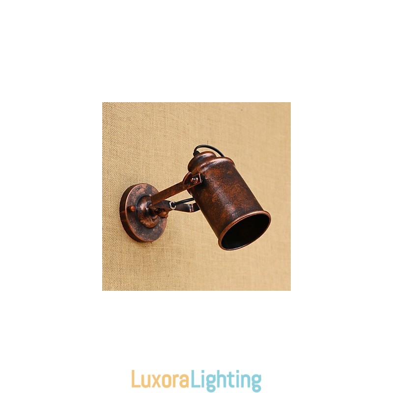 Designer Touch Decorative Painted Steel Wall Lamp Dumb Black American Coffee Decoration Retro Wall Light Lightsaber Lamp On Wall