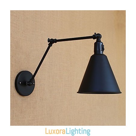 Designer Touch Decorative Country Retro Painting Feature for Mini Style Swing Arm Eye Protection Downlight Swing Arm Lights