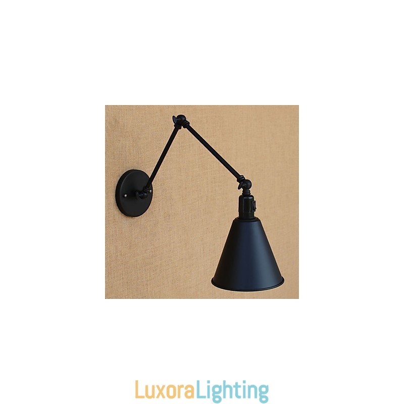 Designer Touch Decorative Country Retro Painting Feature for Mini Style Swing Arm Eye Protection Downlight Swing Arm Lights