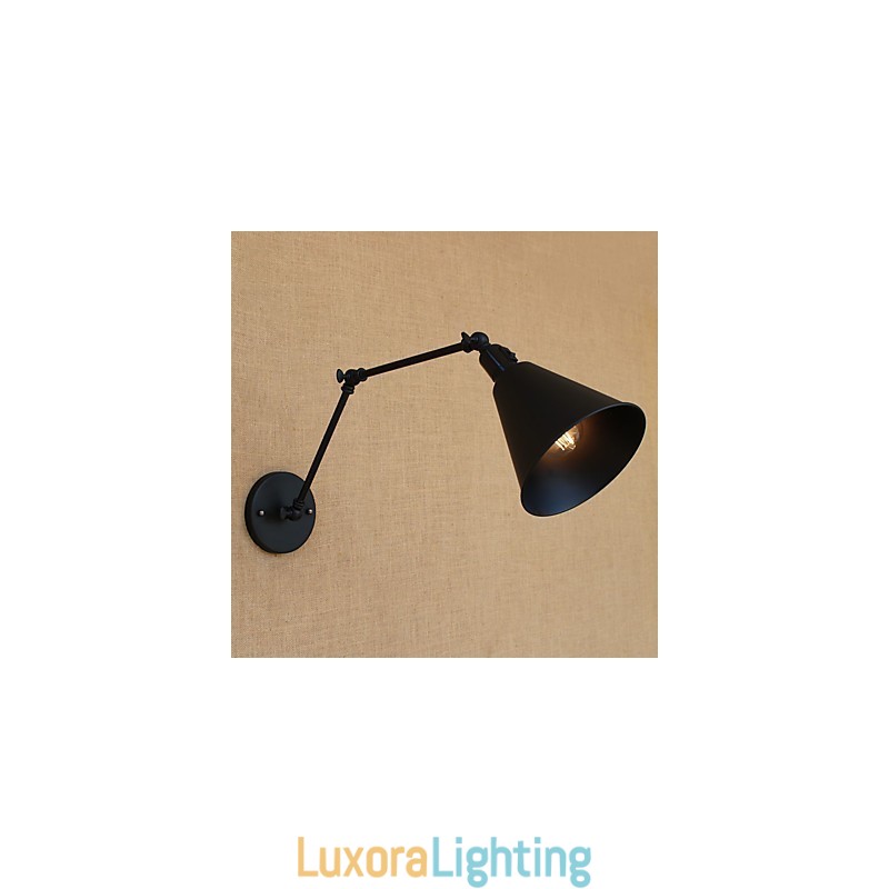 Designer Touch Decorative Country Retro Painting Feature for Mini Style Swing Arm Eye Protection Downlight Swing Arm Lights