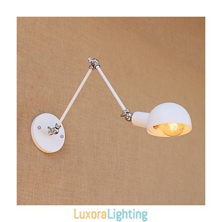 Designer Touch Decorative Vintage Country Painting Feature for Mini Style Swing Arm Eye Protection Ambient Light Swing Arm LightsWall