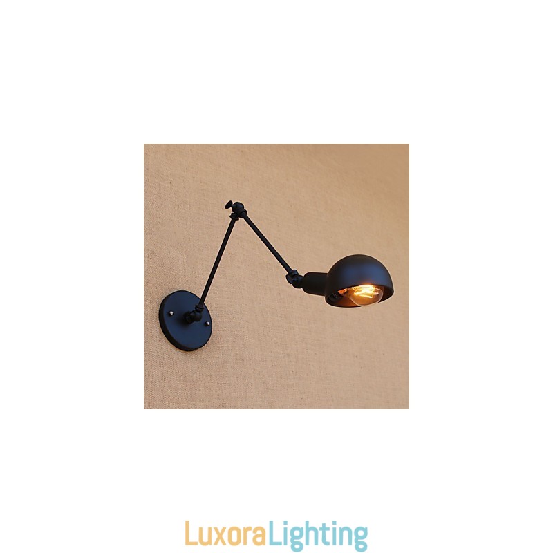 Designer Touch Decorative Vintage Country Painting Feature for Mini Style Swing Arm Eye Protection Ambient Light Swing Arm LightsWall