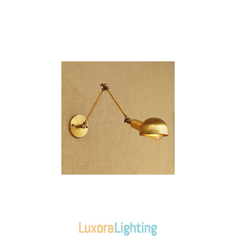 Designer Touch Decorative Vintage Country Painting Feature for Mini Style Swing Arm Eye Protection Ambient Light Swing Arm LightsWall