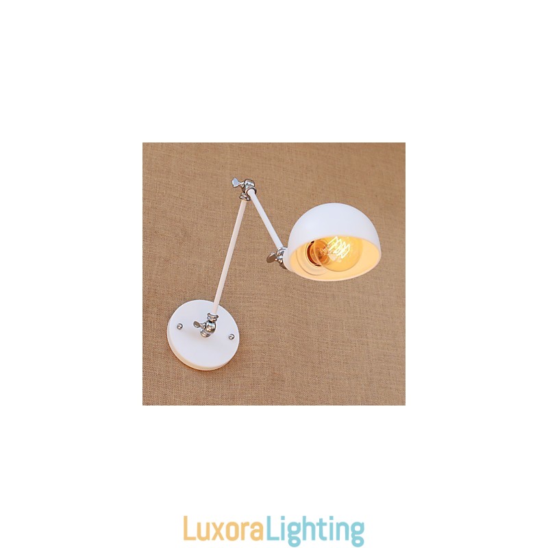 Designer Touch Decorative Vintage Country Painting Feature for Mini Style Swing Arm Eye Protection Ambient Light Swing Arm LightsWall