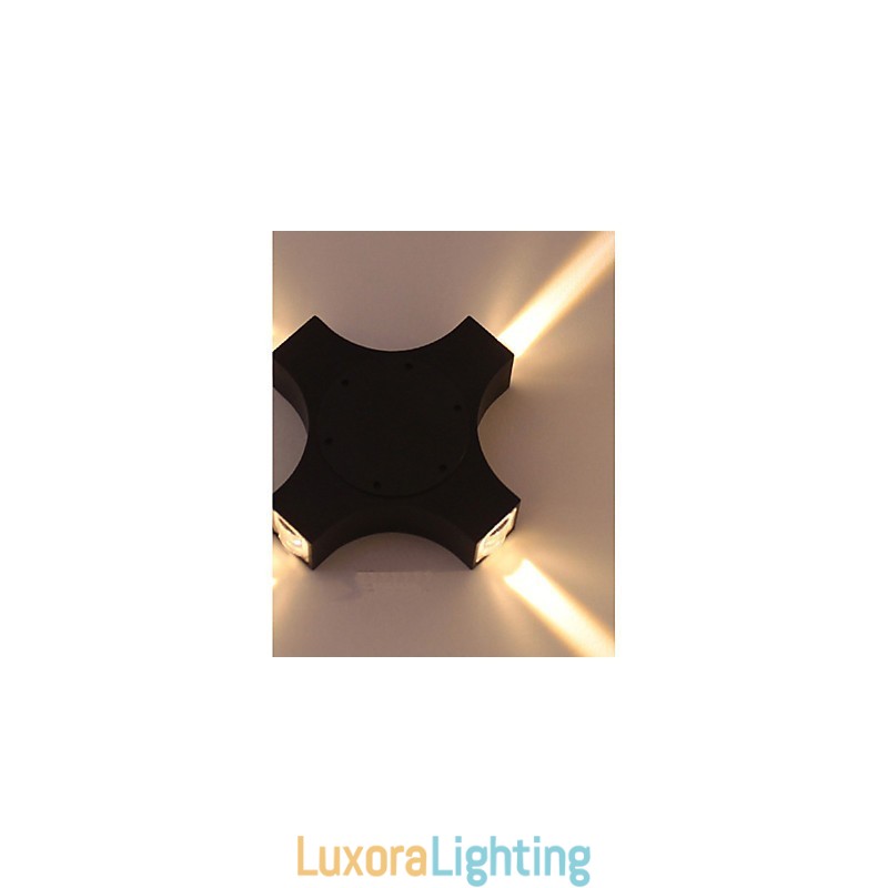 Designer Touch Decorative Integrated Simple Novelty Country Feature for Eye Protection Ambient Light Wall Sconces Cross Star Outdoor Waterproof Courtyard Wall Lamp