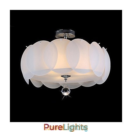 Designer Touch Decorative 3 Light Glass Chandelier Modern Pendant Light Family