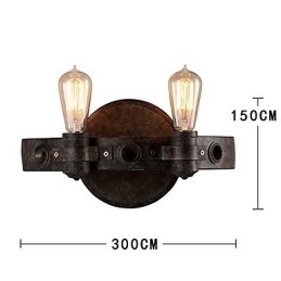 Designer Touch Decorative Loft Style Vintage Industrial Creative Personality Metal Wall Lamp for the Coffee Room Bar Foyer Decorate Wall Lighting