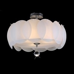 Designer Touch Decorative 3 Light Glass Chandelier Modern Pendant Light Family